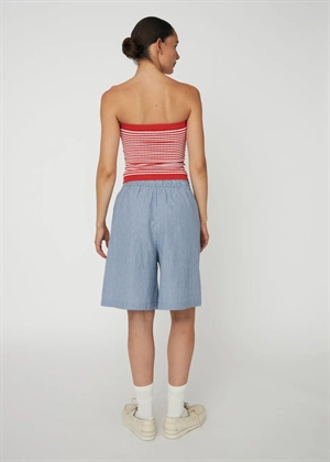 Striped Anchor embroiedered shorts Blue Stripes Stella Nova